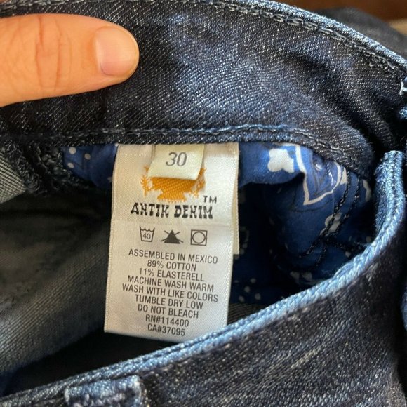 Antik Denim Jean Denim Pencil Skirt Size 30 - Picture 6 of 10